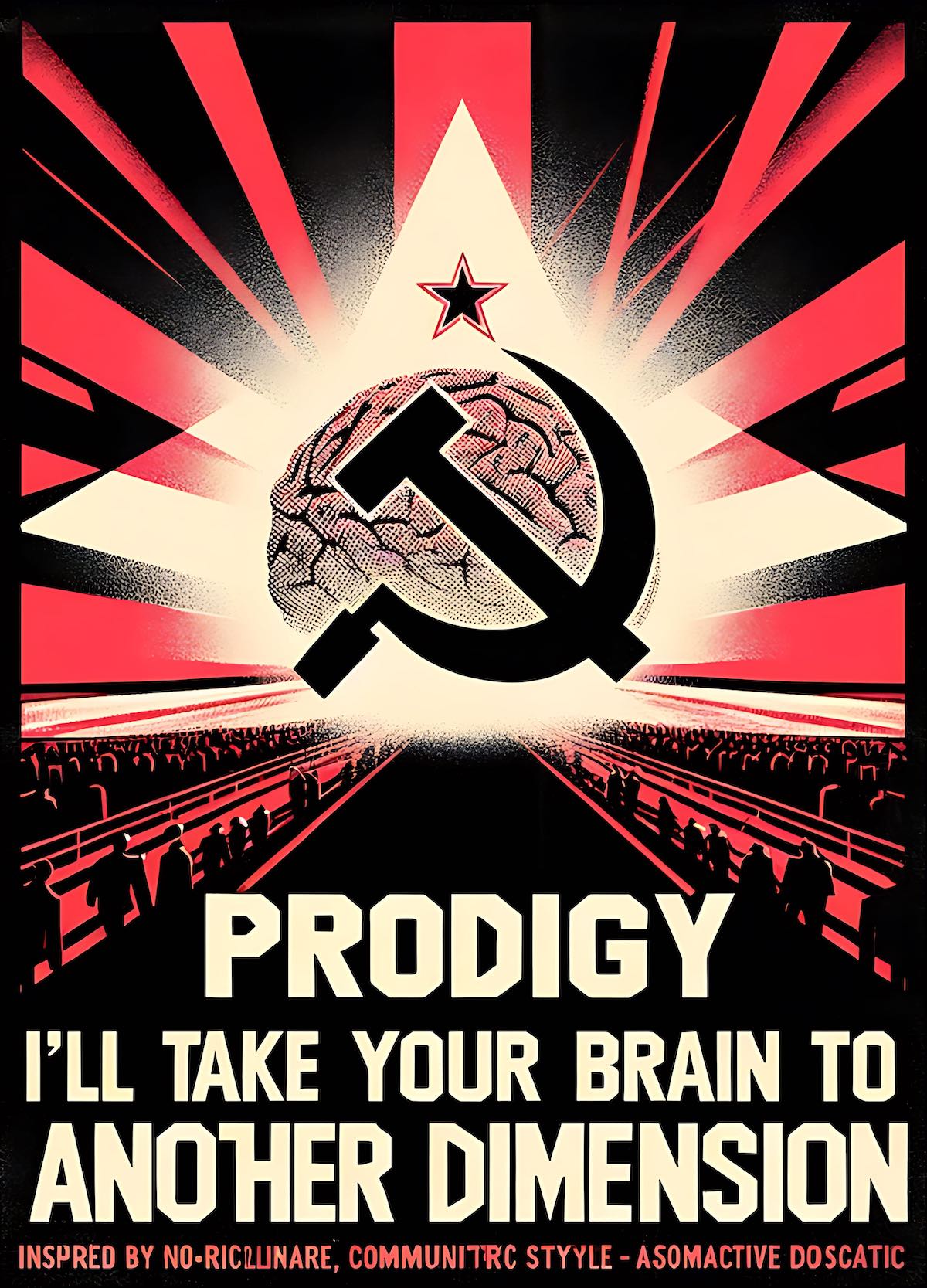 The Prodigy – band – Communist Propaganda Style Poster Design – smp138