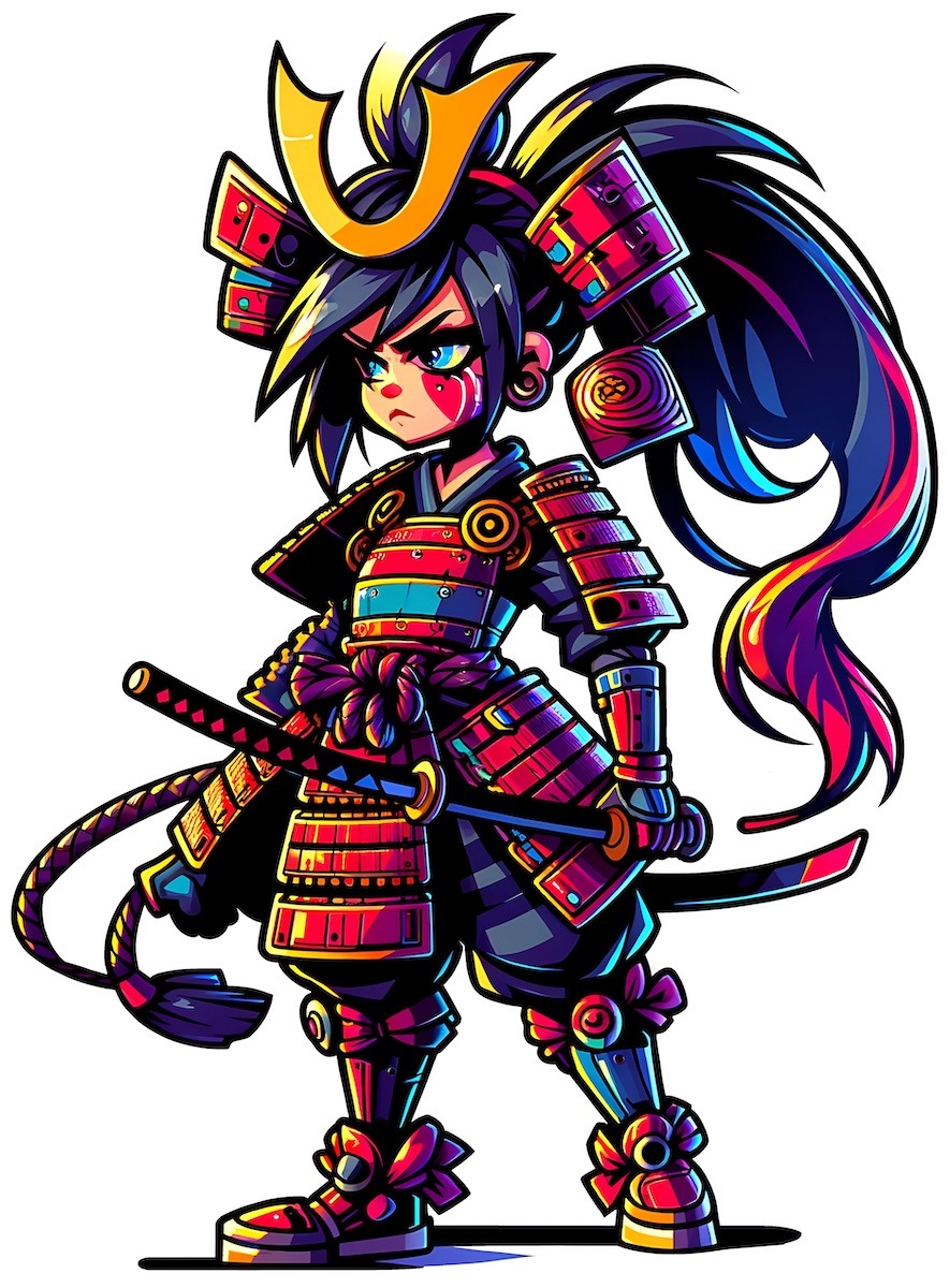 Samurai Girl – Cartoon – scg189