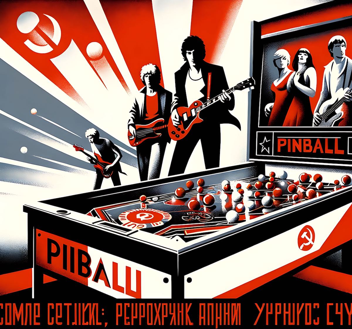 Pinball Wizard – The Who – Communist Propaganda Style Poster Design – smp162