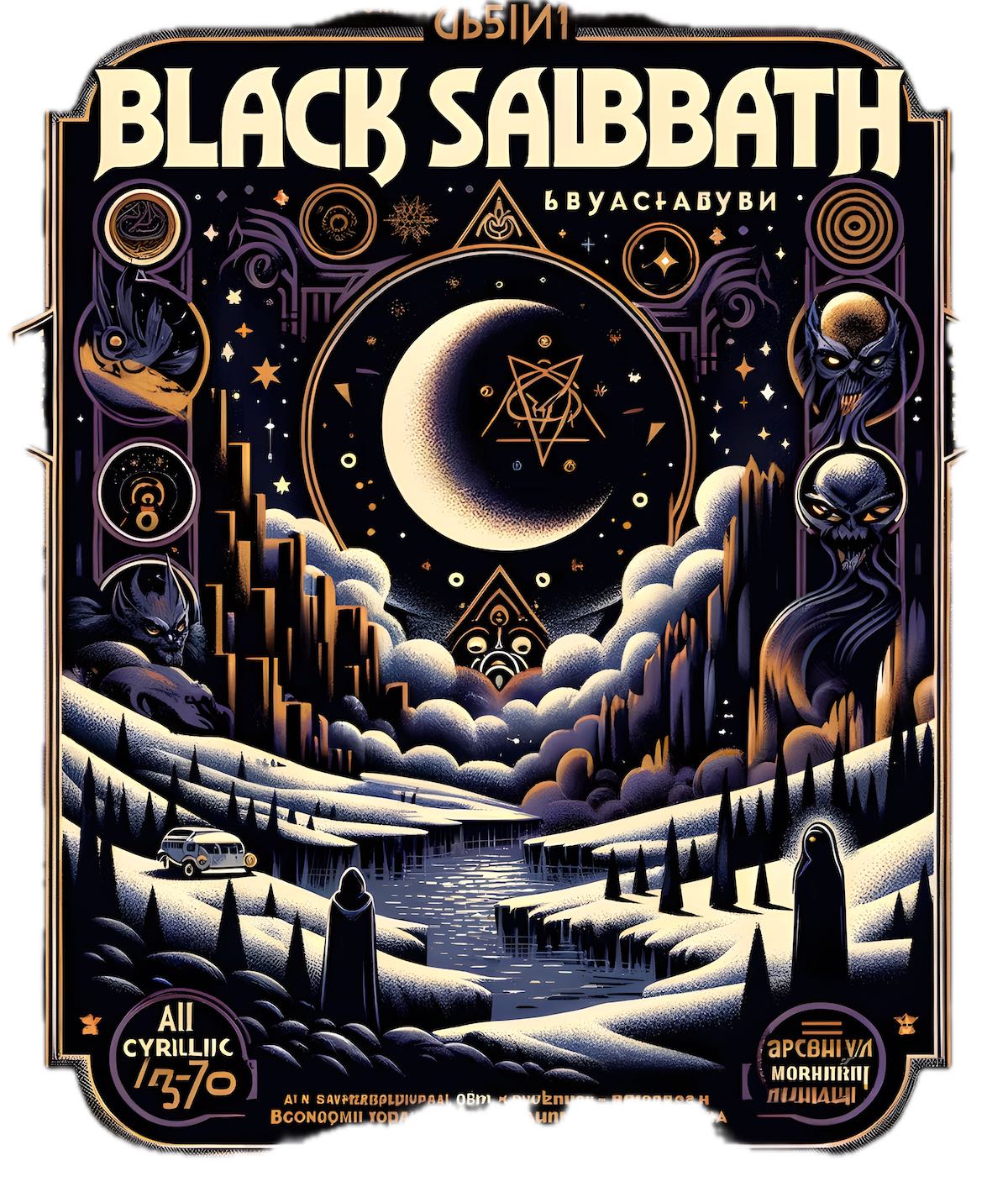 Black Sabbath – Band – Communist Propaganda Style Poster Design – smp204