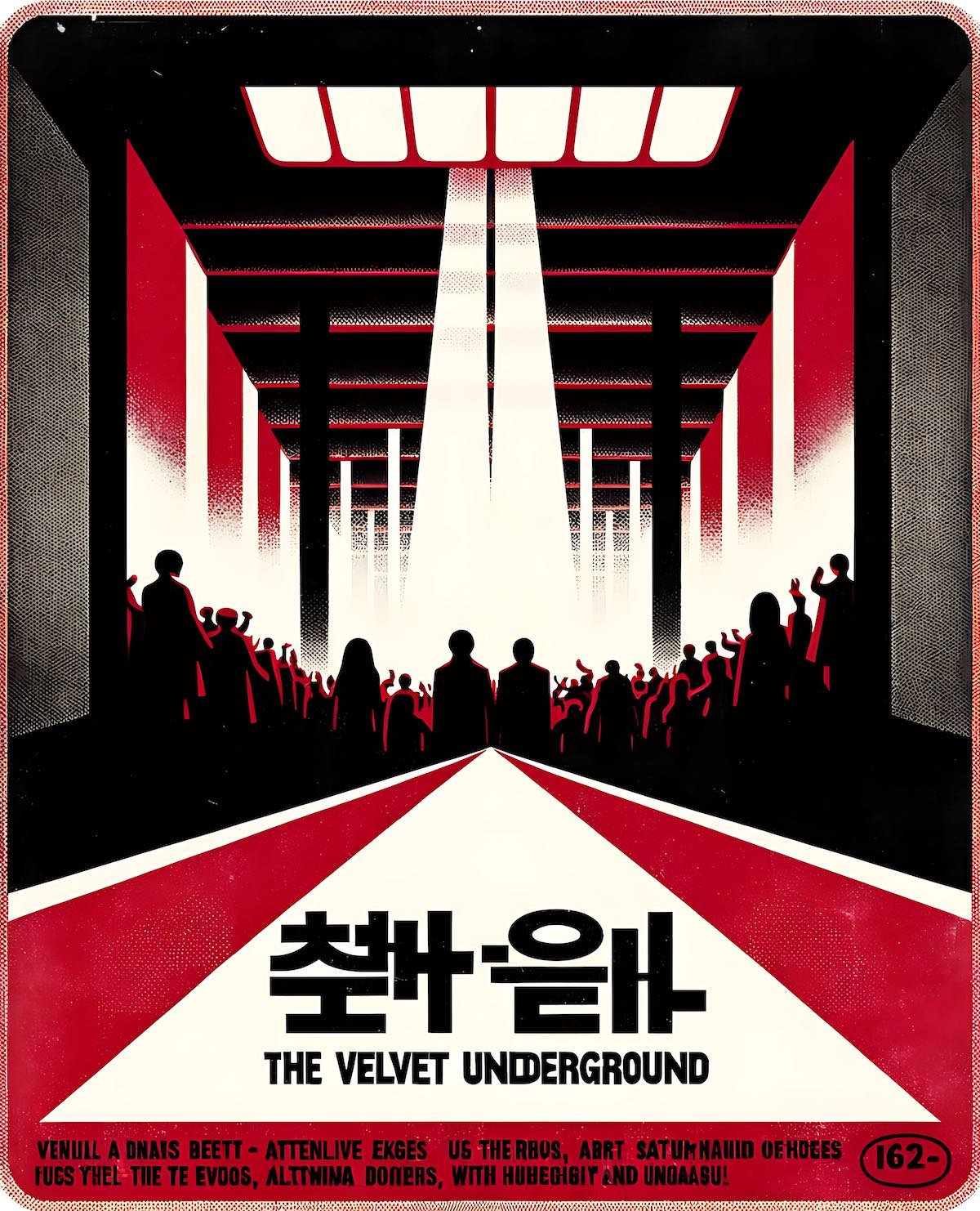 Velvet Underground – Band – Korean Communist Propaganda Style Poster Design – smp34