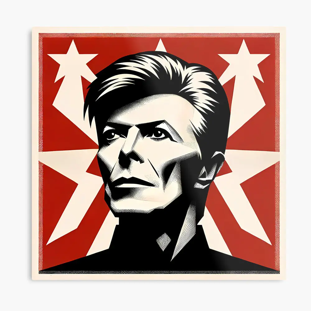 David Bowie – Character – Communist Propaganda Style Poster Design – smp167