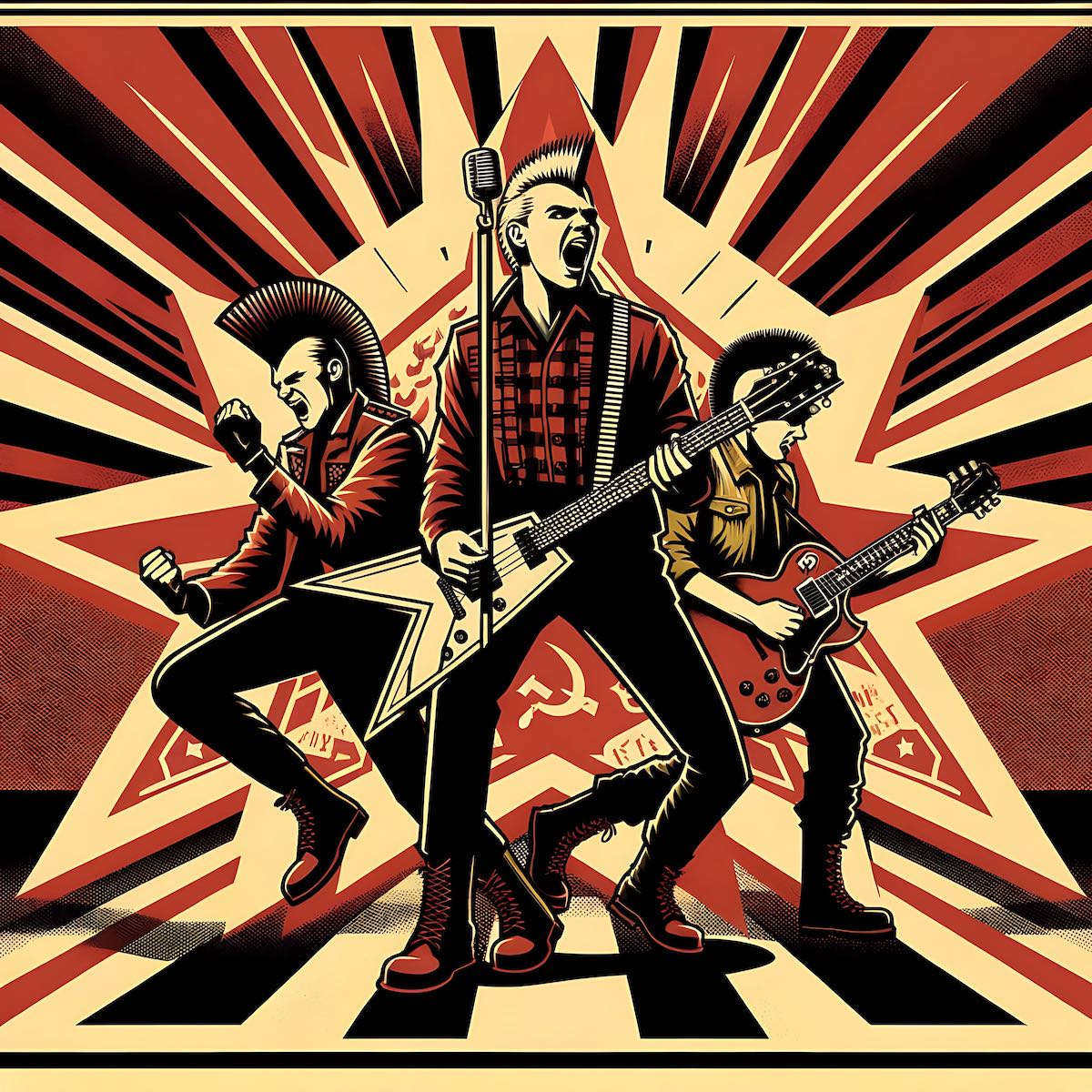 Anti-Nowhere League – Band – Communist Propaganda Style Poster Design – smp212